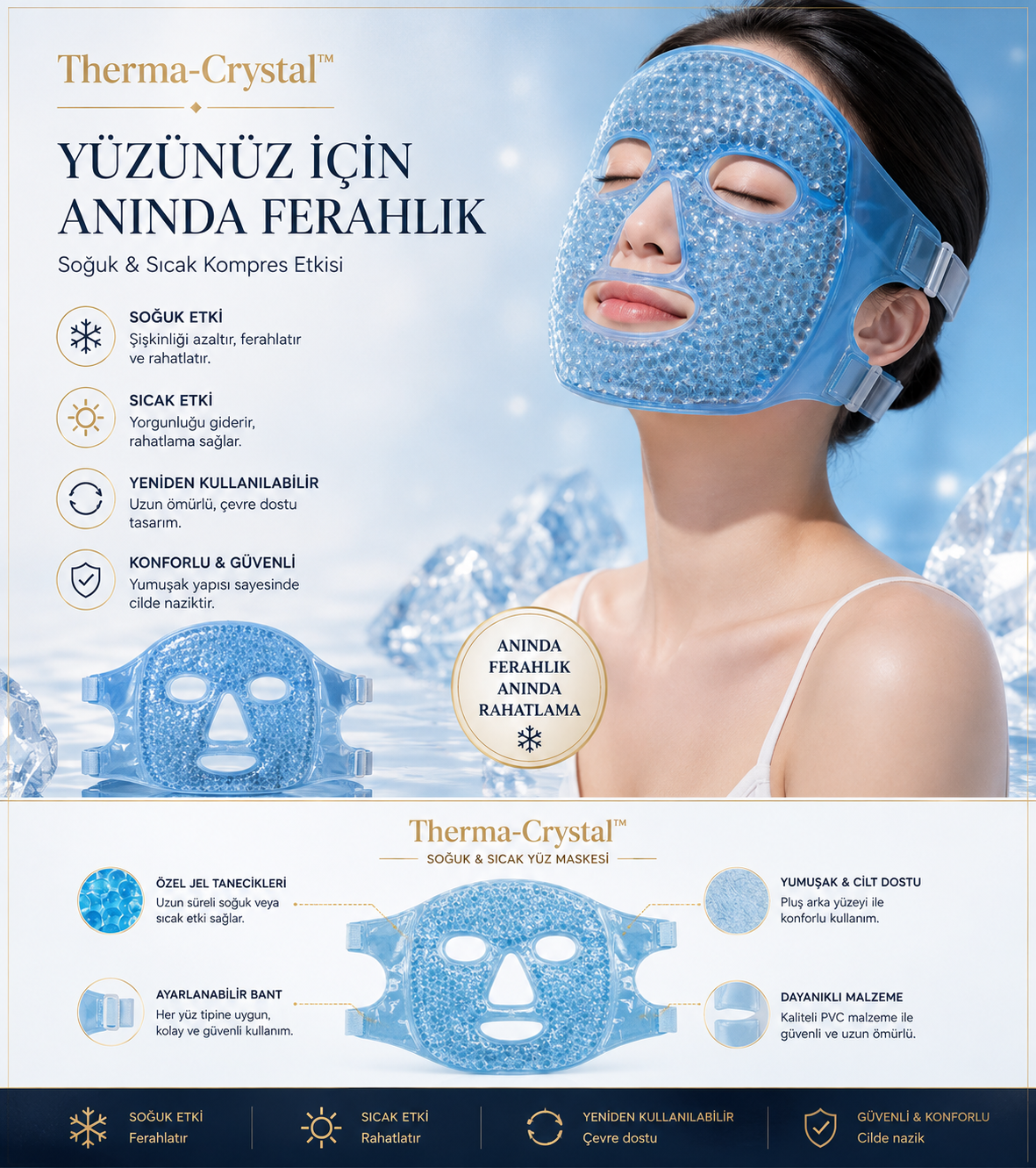 Yumo Therma-Crystal™ Jel Maske