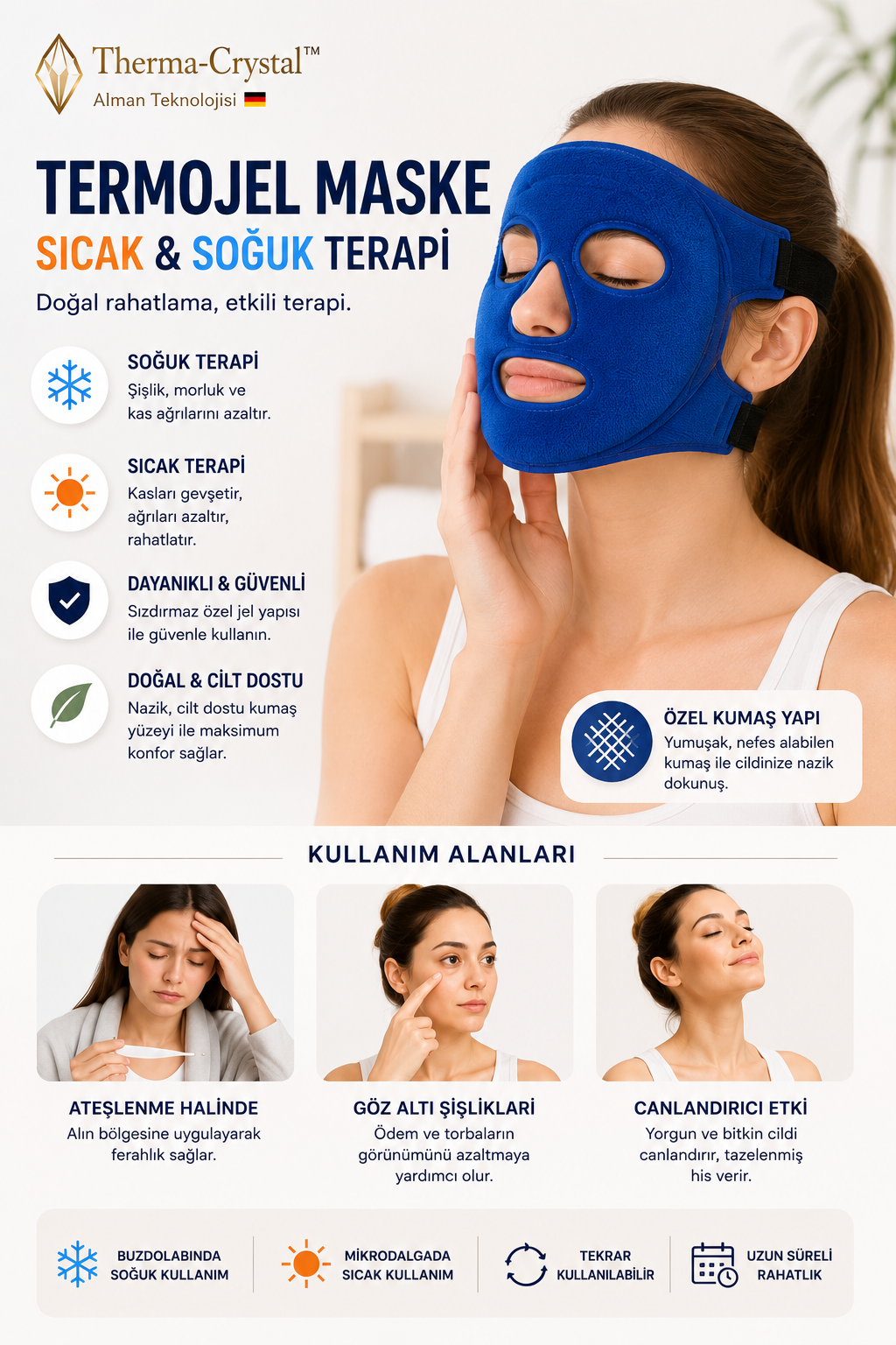 Yumo Therma-Crystal™ Jel Maske